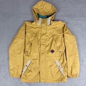 Burton Dryride Da Nang Hooded Parka Jacket Mens‎ Medium Mustard Yellow 10105 VN